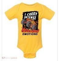 I Carry Intense Emotions Trucker Baby Bodysuit thumb 0