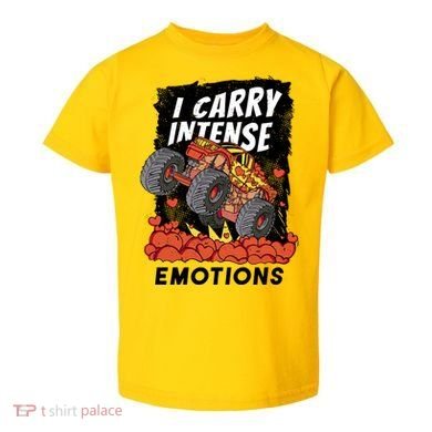 I Carry Intense Emotions Trucker Toddler T-Shirt