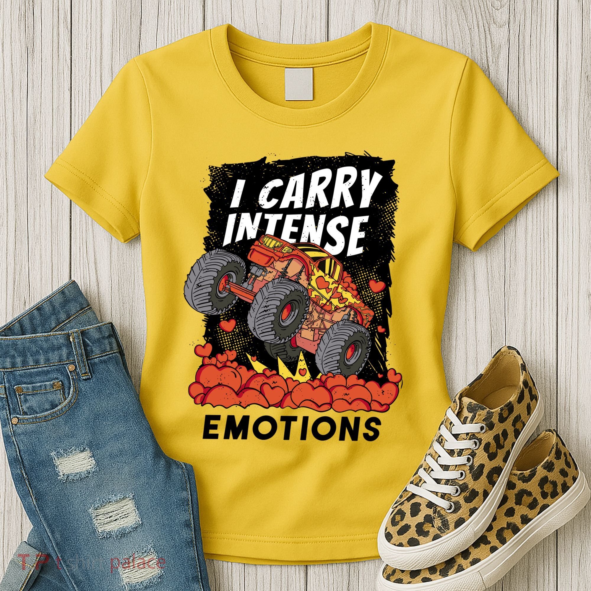 I Carry Intense Emotions Trucker Women's T-Shirt