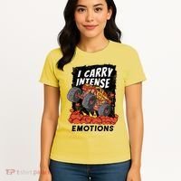I Carry Intense Emotions Trucker Women's T-Shirt thumb 4