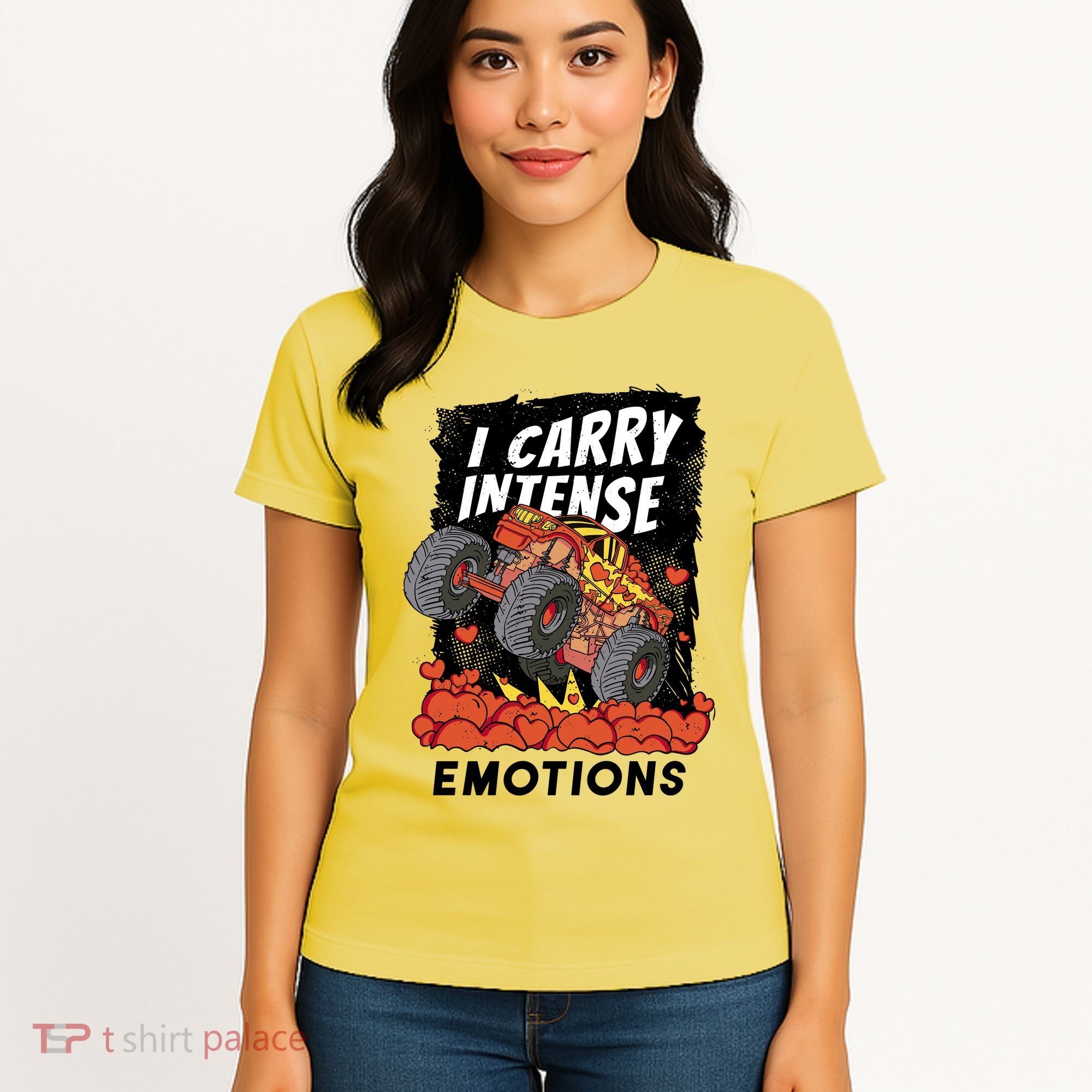 I Carry Intense Emotions Trucker Women's T-Shirt
