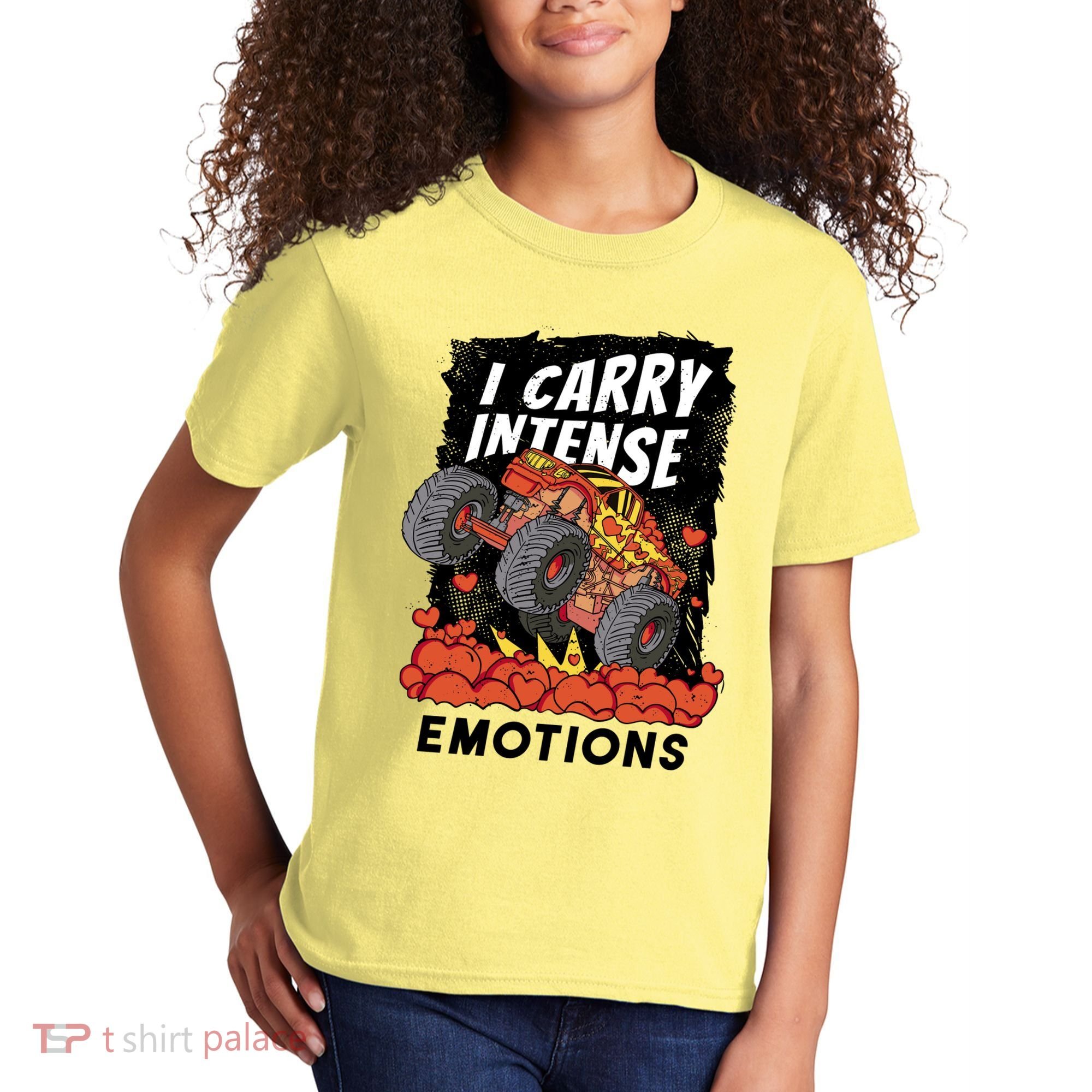 I Carry Intense Emotions Trucker Kids T-Shirt