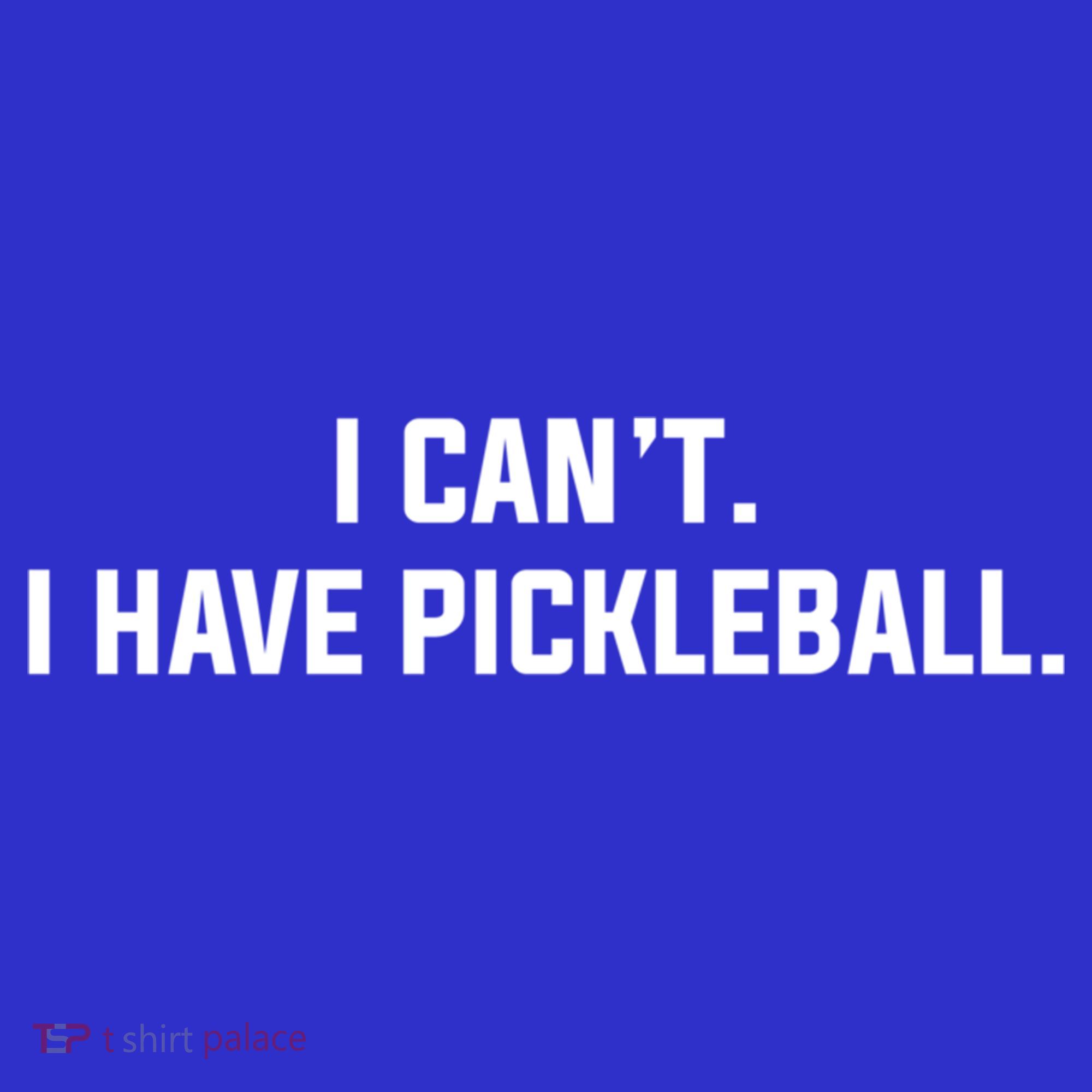 I CanT I Have Pickleball Funny Slogan Gift Long Sleeve Shirt