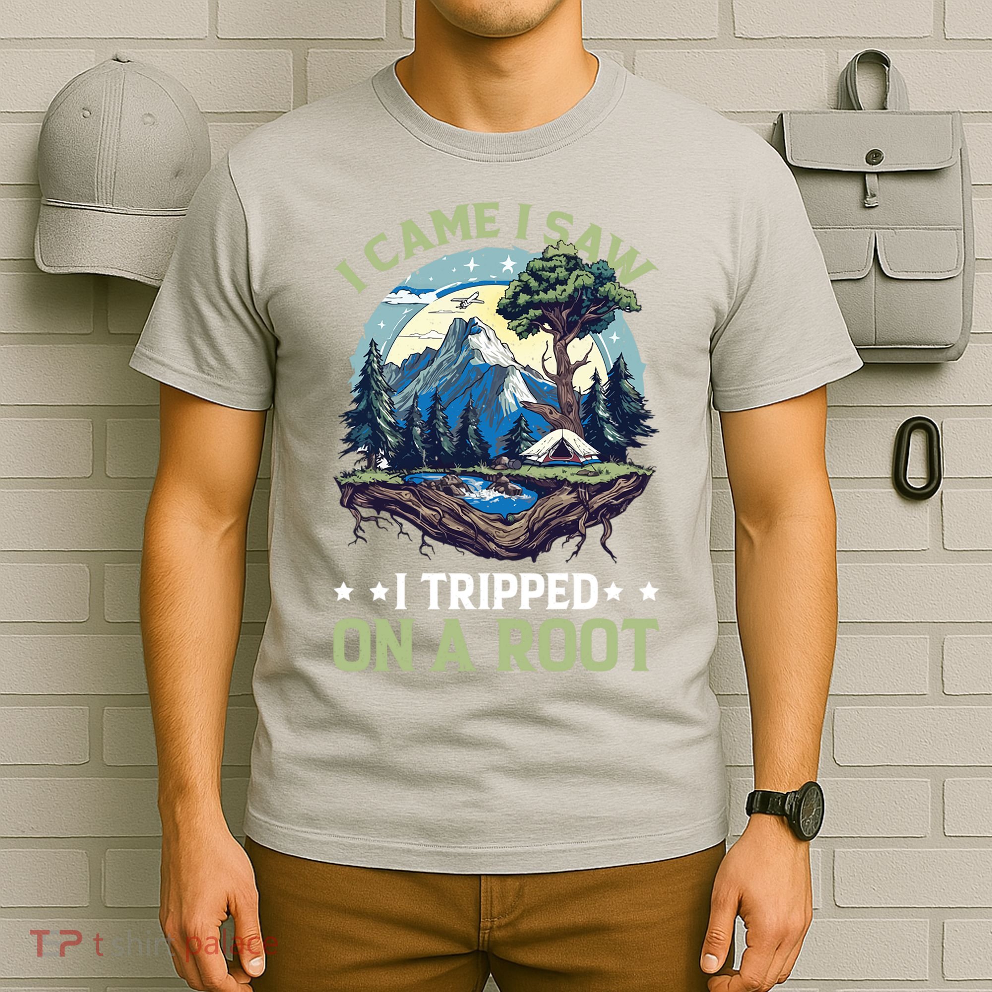 I Came I Saw I Tripped On A Root Hiking Trail Hobby  T-Shirt