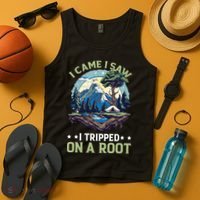 I Came I Saw I Tripped On A Root Hiking Trail Hobby  Tank Top thumb 4