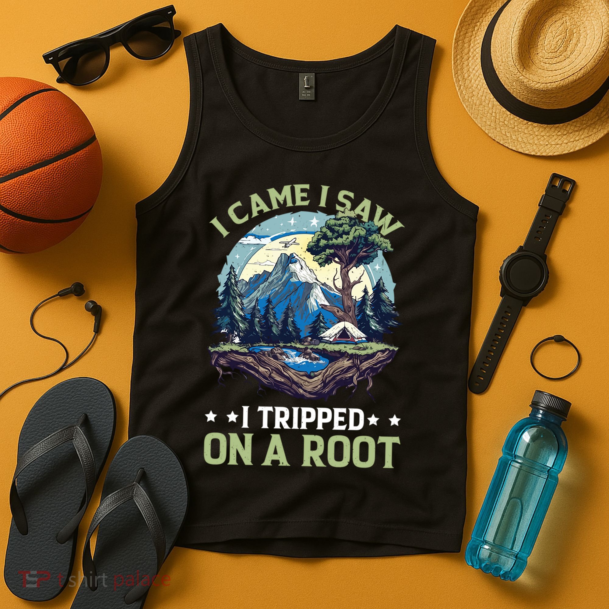 I Came I Saw I Tripped On A Root Hiking Trail Hobby  Tank Top