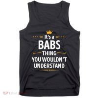 Inked Creation Its A Babs Thing You WouldnT Understand Tank Top thumb 0
