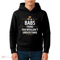 Inked Creation Its A Babs Thing You WouldnT Understand Kids Hoodie thumb 4