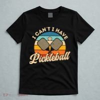 I Can't I Have Pickleball Funny Distressed Retro Vintage T-Shirt thumb 5