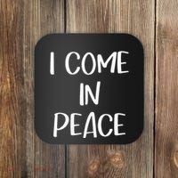 I Come In Peace IM Peace Couple Matching Coaster thumb 0