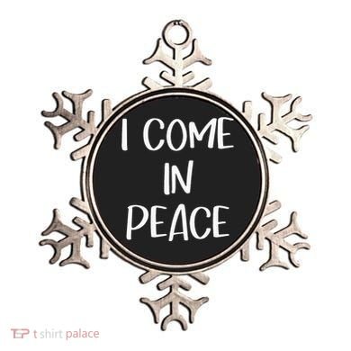 I Come In Peace IM Peace Couple Matching Ornament