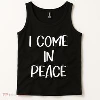 I Come In Peace IM Peace Couple Matching Tank Top thumb 2