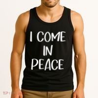I Come In Peace IM Peace Couple Matching Tank Top thumb 3