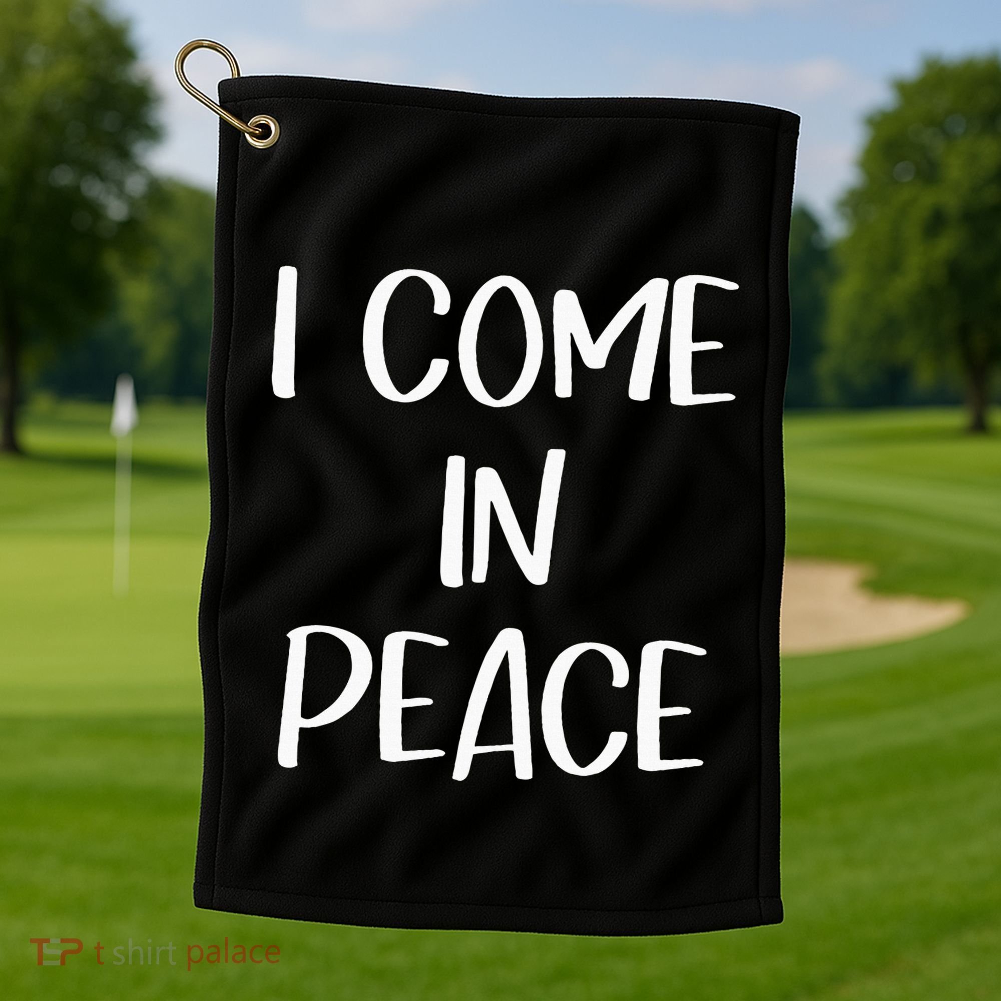I Come In Peace IM Peace Couple Matching Golf Towel