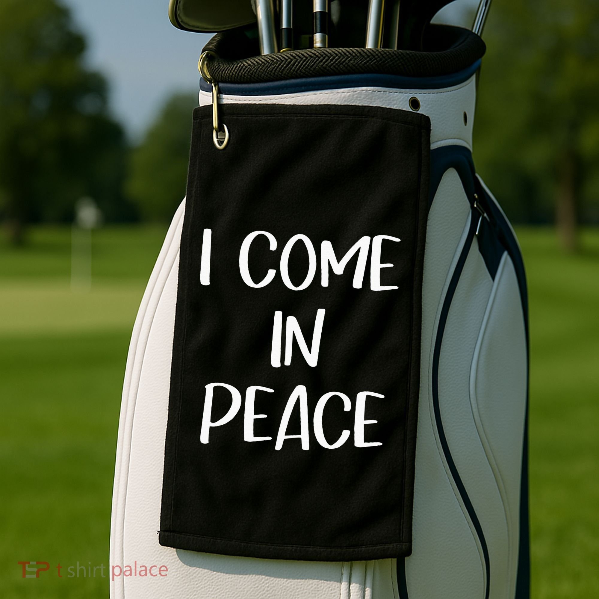 I Come In Peace IM Peace Couple Matching Golf Towel