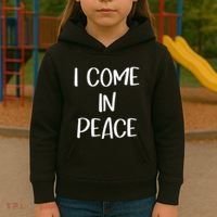 I Come In Peace IM Peace Couple Matching Kids Hoodie thumb 3
