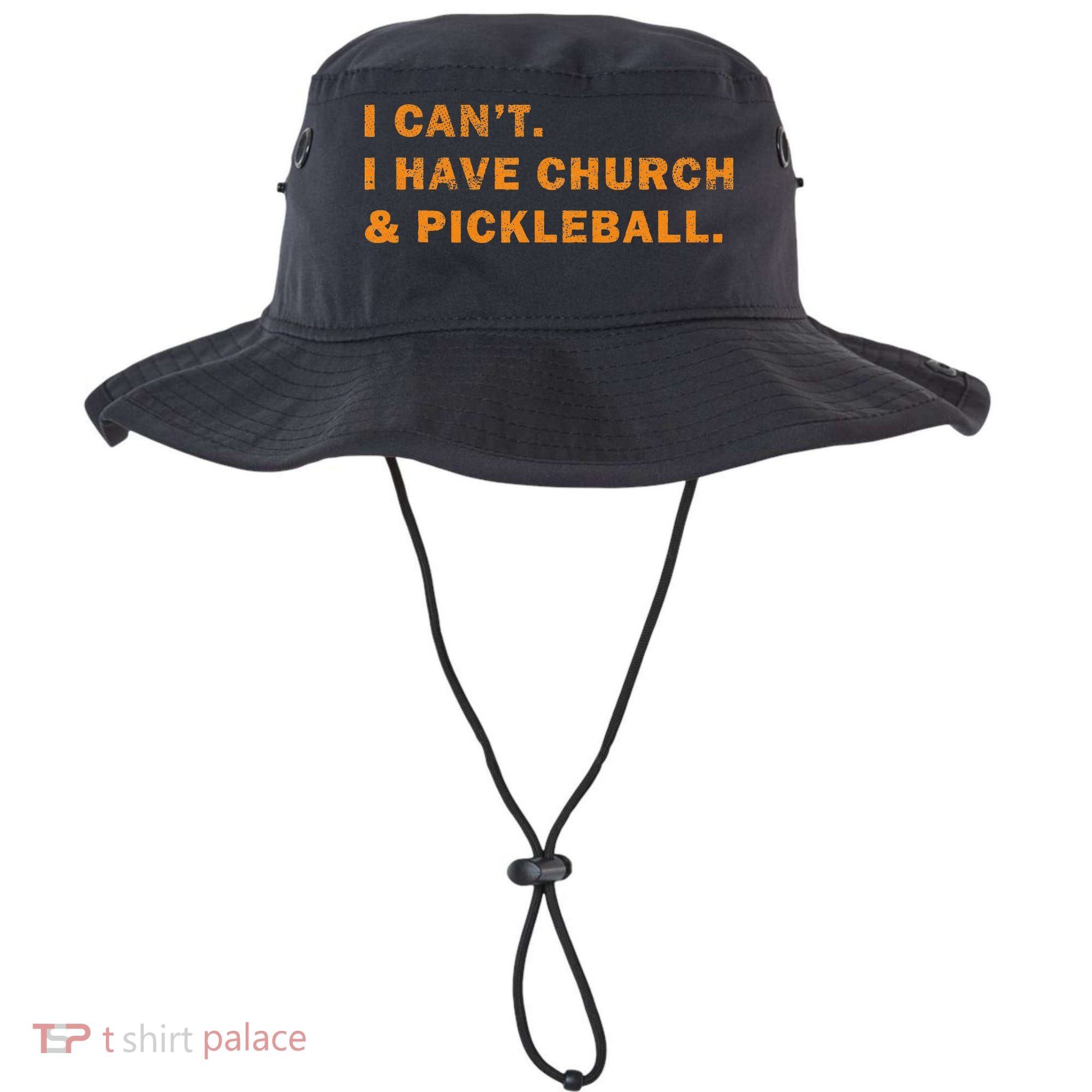 I CanT I Have Church And Pickleball Bucket Hat