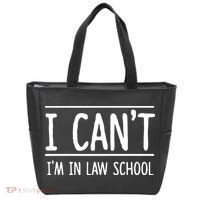I Cant Im In Law School Student Future Attorney Tote Bag thumb 0