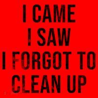I Came I Saw I Forgot To Clean Up Funny Santa Hat thumb 1