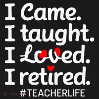 I Came I Taught I Loved I Retired Teacher Life Retirement Women's Hoodie thumb 2