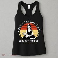I Can't Imagine My Day Without Reading Women's Tank Top thumb 3