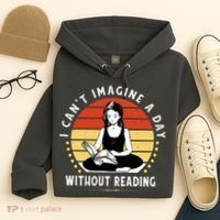 I Can't Imagine My Day Without Reading Hoodie thumb 4