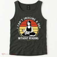 I Can't Imagine My Day Without Reading Tank Top thumb 2