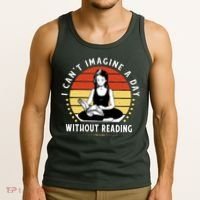 I Can't Imagine My Day Without Reading Tank Top thumb 3