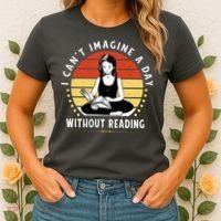 I Can't Imagine My Day Without Reading Women's T-Shirt thumb 2