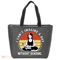 I Can't Imagine My Day Without Reading Tote Bag thumb 0