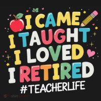 I Came I Taught I Loved I Retired Funny Teacher Retirement Visor thumb 3
