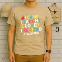 I Came I Taught I Loved I Retired Funny Teacher Retirement T-Shirt thumb 6