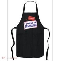 I Curse In Spanglish Funny Spanish Apron thumb 0