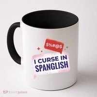 I Curse In Spanglish Funny Spanish Coffee Mug thumb 0