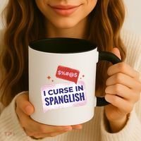 I Curse In Spanglish Funny Spanish Coffee Mug thumb 3