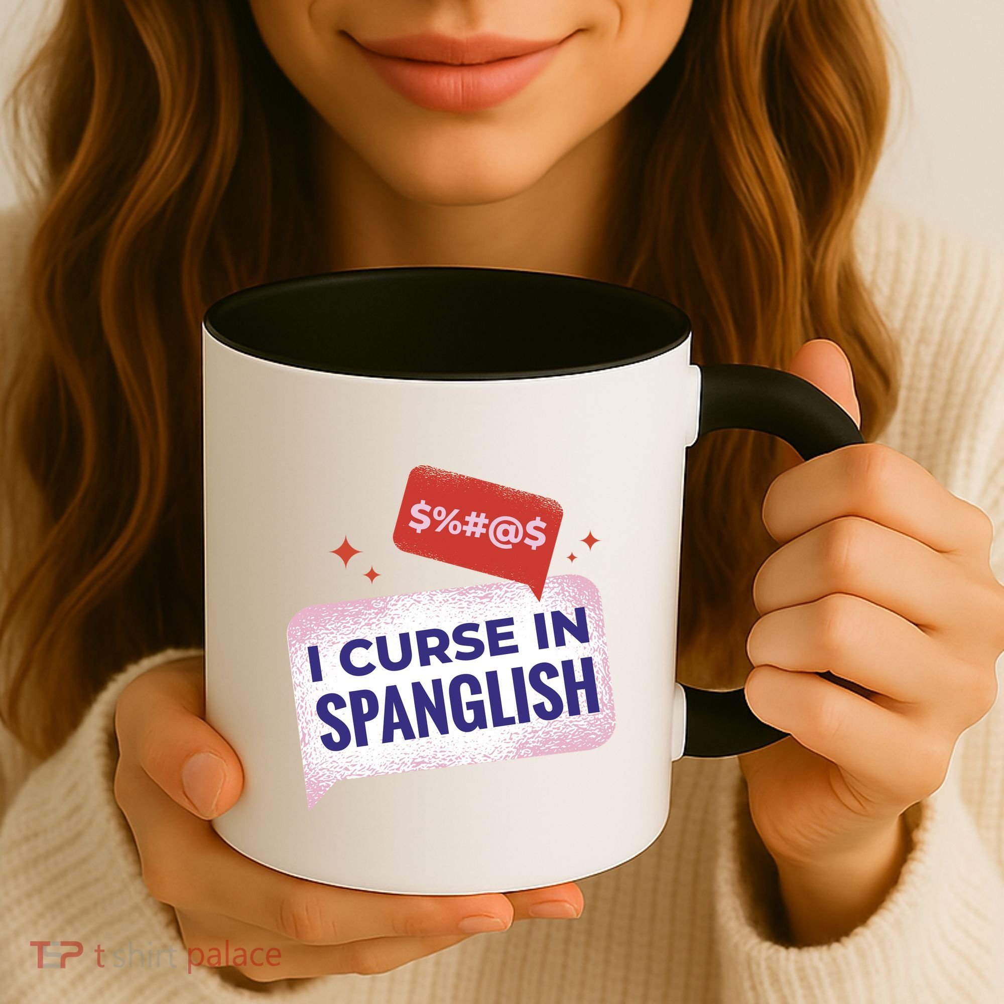 I Curse In Spanglish Funny Spanish Coffee Mug