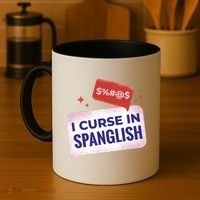 I Curse In Spanglish Funny Spanish Coffee Mug thumb 4