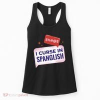 I Curse In Spanglish Funny Spanish Women's Tank Top thumb 0