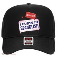 I Curse In Spanglish Funny Spanish Hat thumb 0