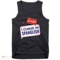 I Curse In Spanglish Funny Spanish Tank Top thumb 0