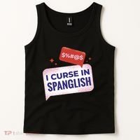 I Curse In Spanglish Funny Spanish Tank Top thumb 2