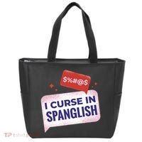 I Curse In Spanglish Funny Spanish Tote Bag thumb 0