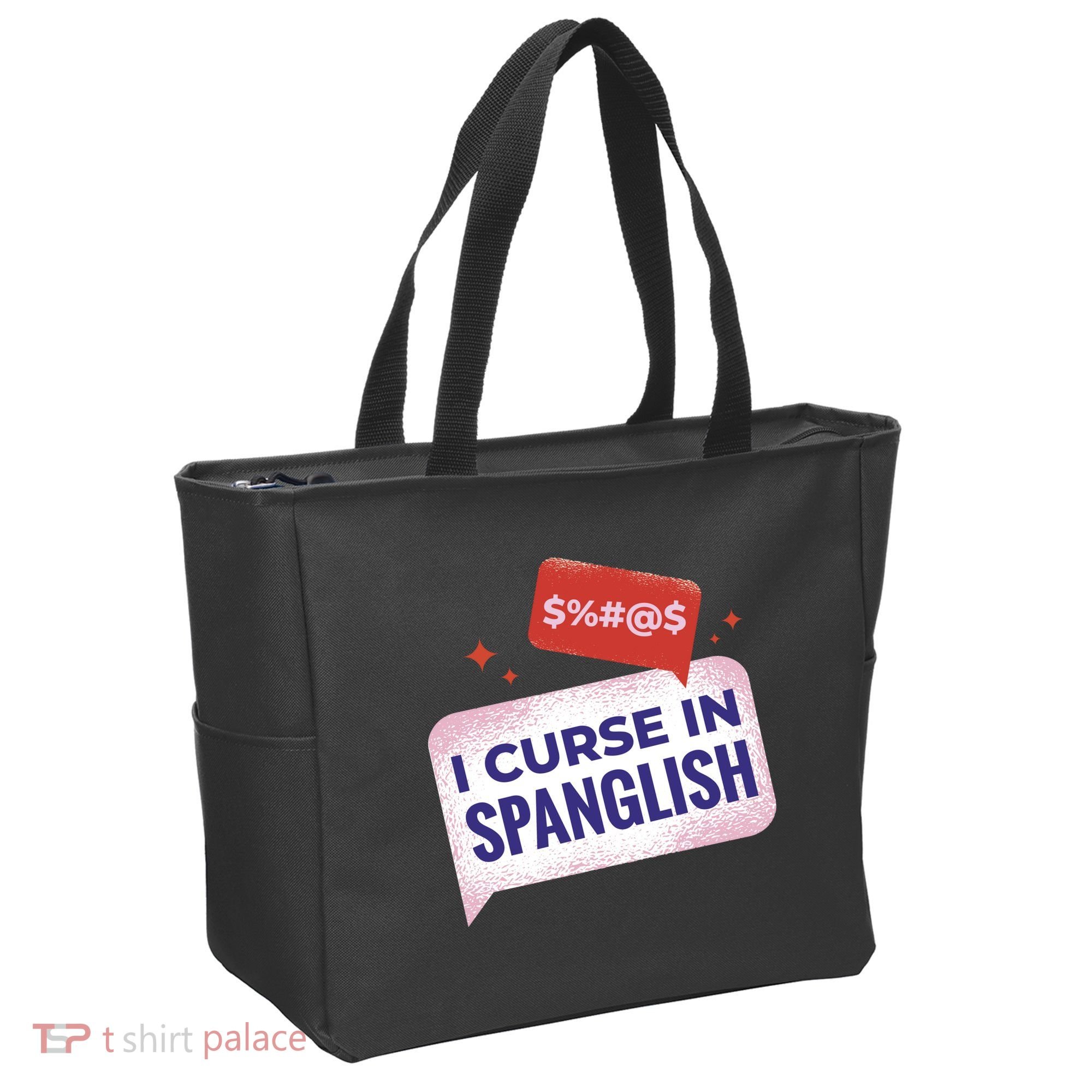 I Curse In Spanglish Funny Spanish Tote Bag