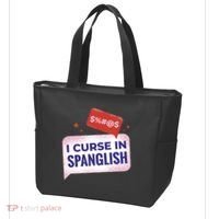 I Curse In Spanglish Funny Spanish Tote Bag thumb 3