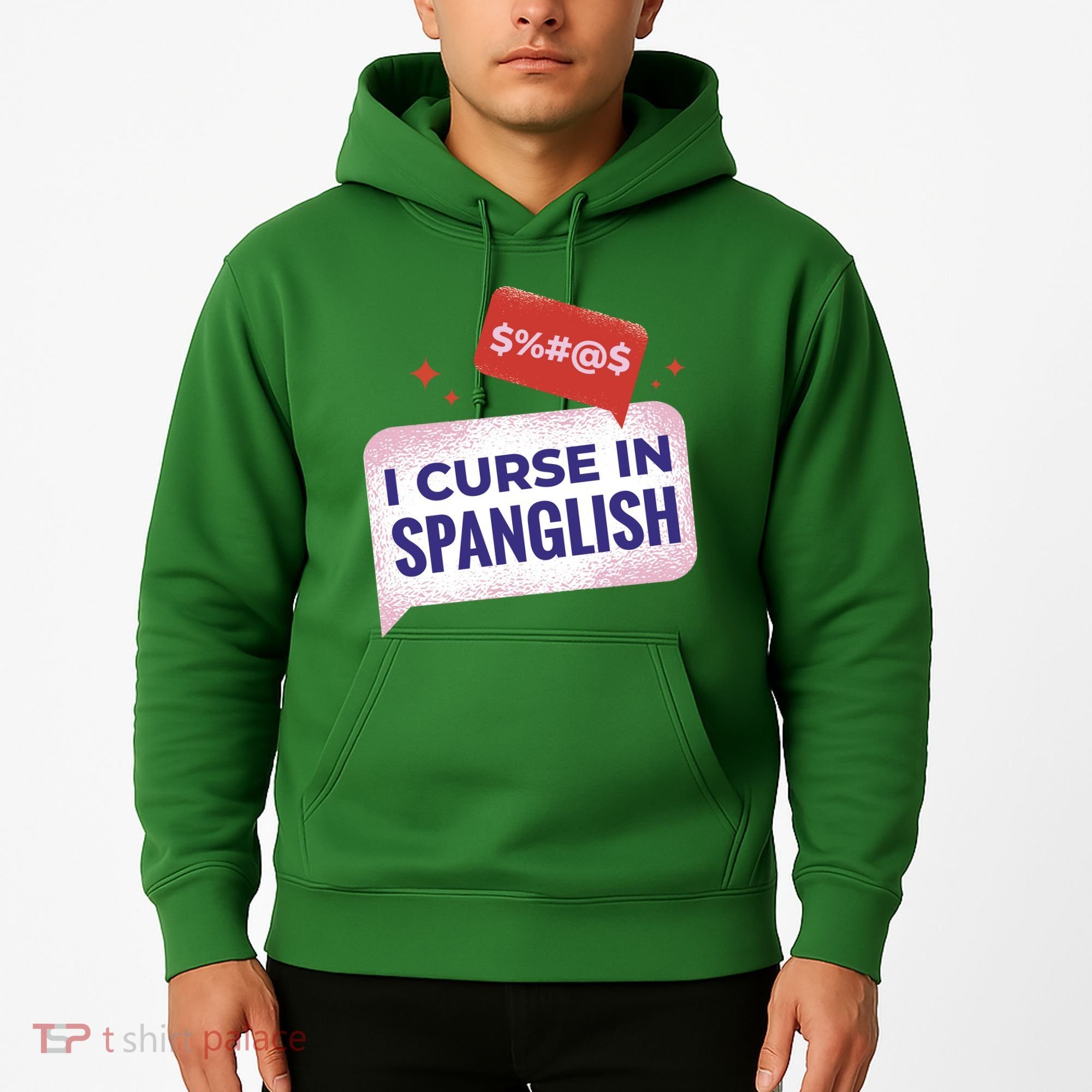 I Curse In Spanglish Funny Spanish Hoodie