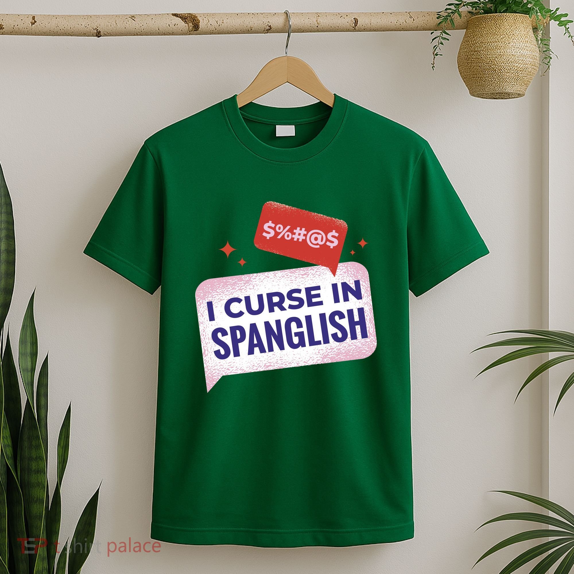 I Curse In Spanglish Funny Spanish T-Shirt