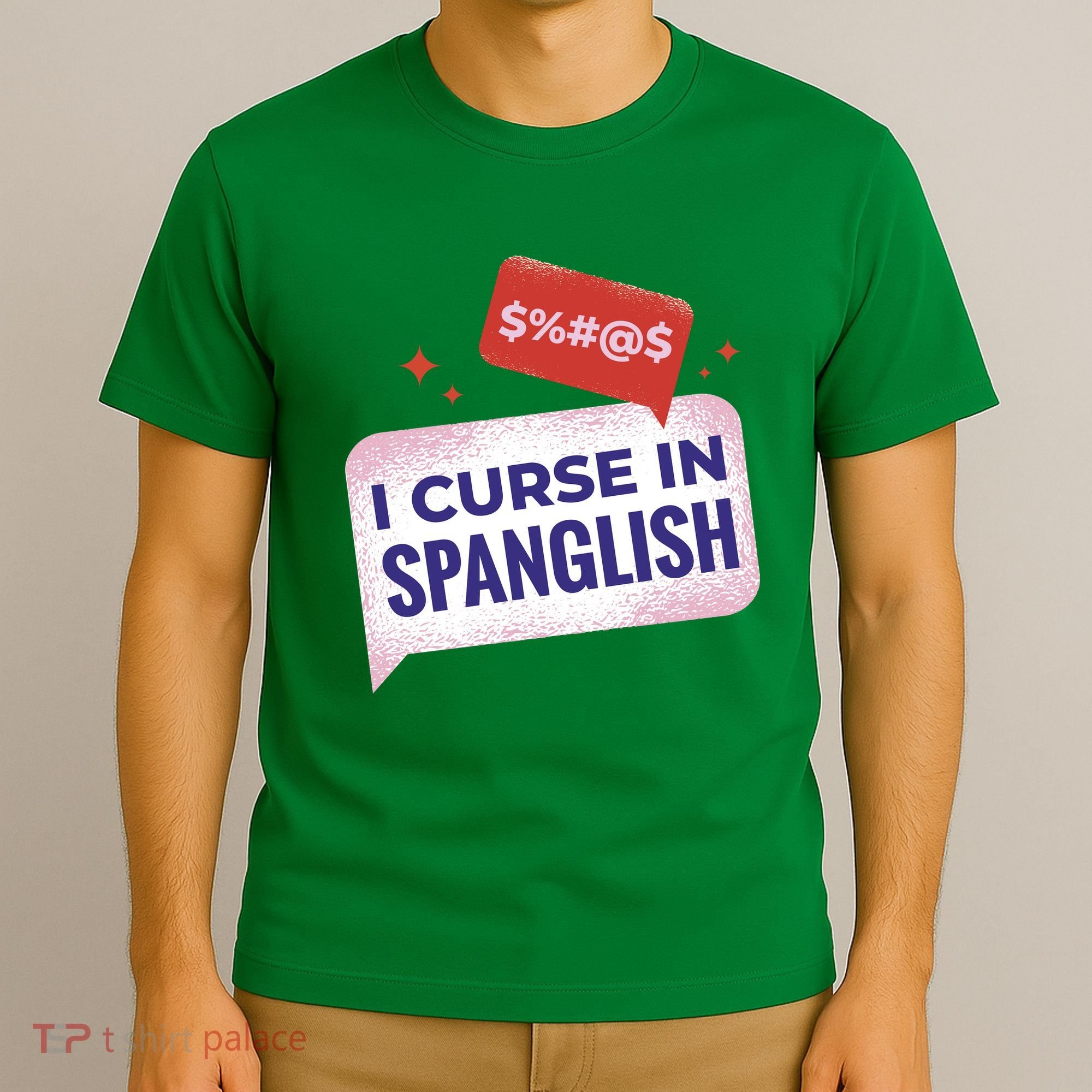 I Curse In Spanglish Funny Spanish T-Shirt