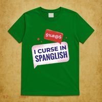 I Curse In Spanglish Funny Spanish T-Shirt thumb 5
