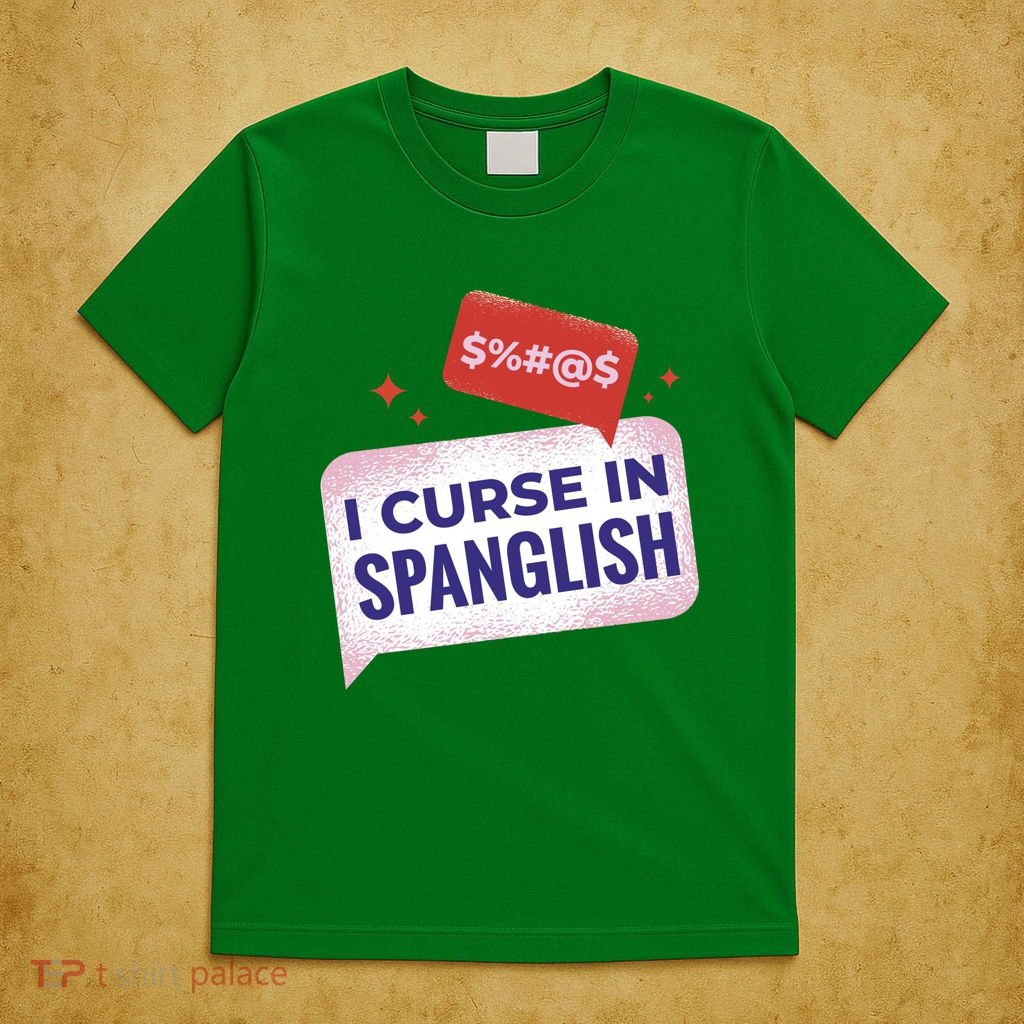 I Curse In Spanglish Funny Spanish T-Shirt
