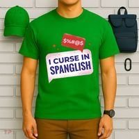 I Curse In Spanglish Funny Spanish T-Shirt thumb 6
